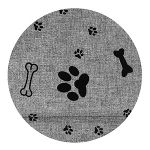 AIO FACTORY 100x70 cm Tappetino per cuccia per cani impermeabile Ossa nere