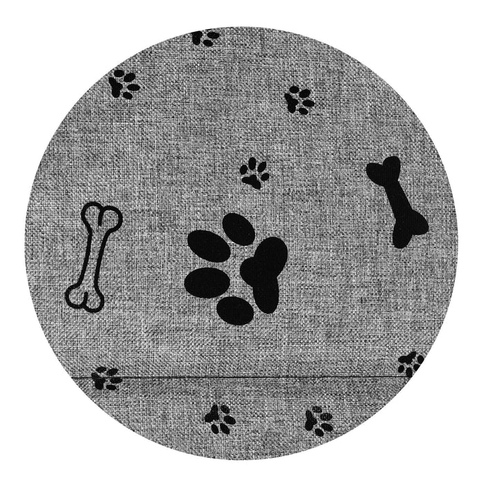 AIO FACTORY 100x70 cm Tappetino per cuccia per cani impermeabile Ossa nere
