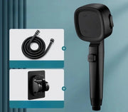 Douchekop con Funzioni Multiple - Incluso Filtro - Economia di Acqua - Pressione Elevata - Tubo in PVC da 1.5m - Montaggio con Maniglione