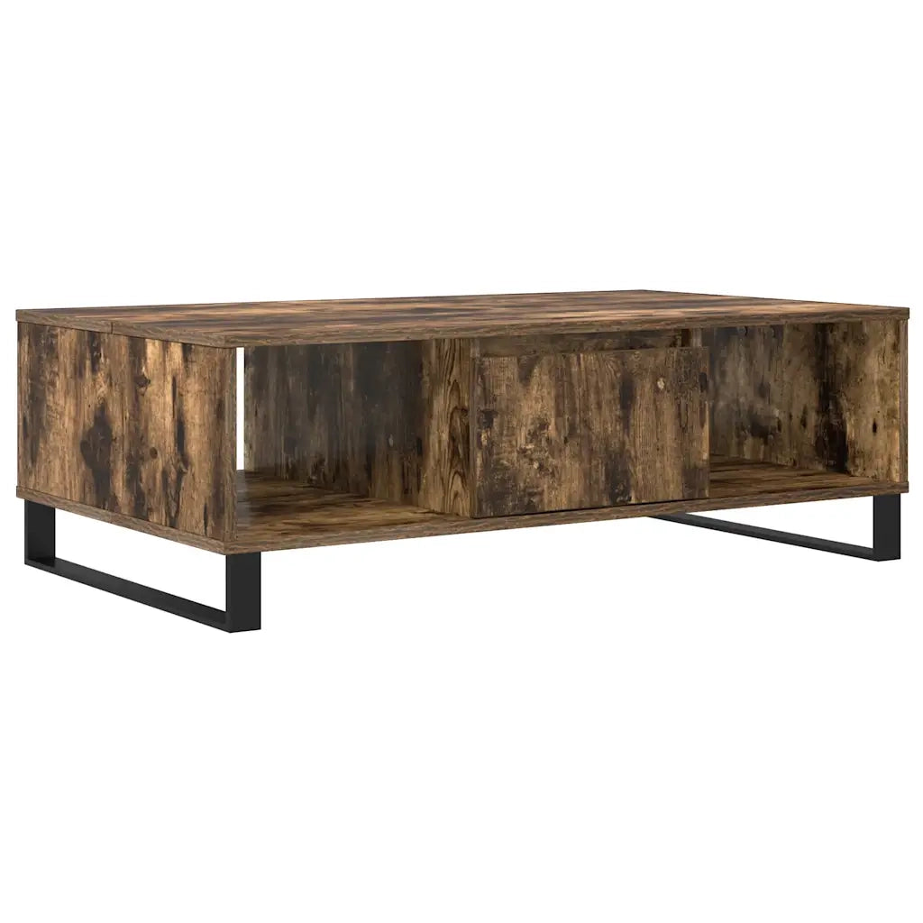 Tavolino da Salotto Rovere Fumo 104x60x35 cm Legno Multistratocod mxl 82066