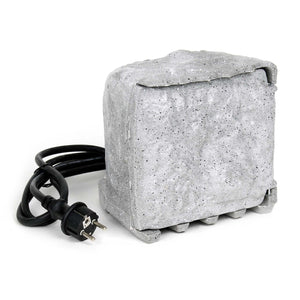 Presa multipla con sensore, effetto pietra, Multipresa per esterno con 4 prese, protezione IP44