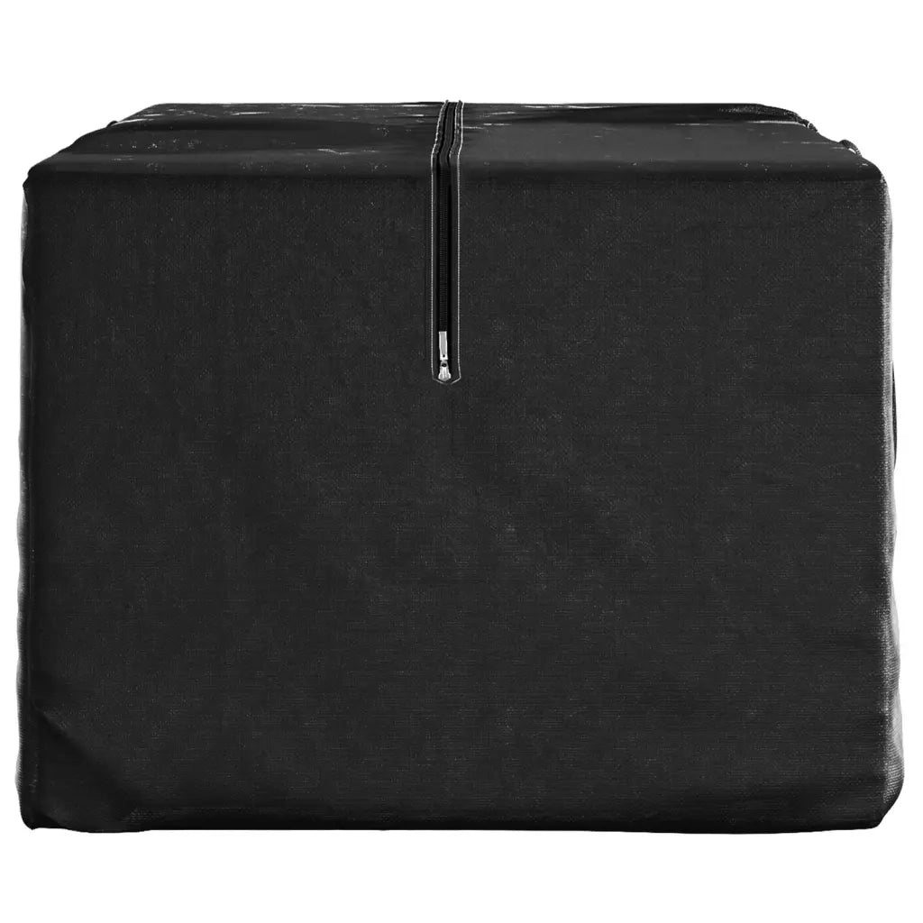 Borsa Porta Cuscini da Giardino Nera 150x75x75 cm Polietilene CFW5690631