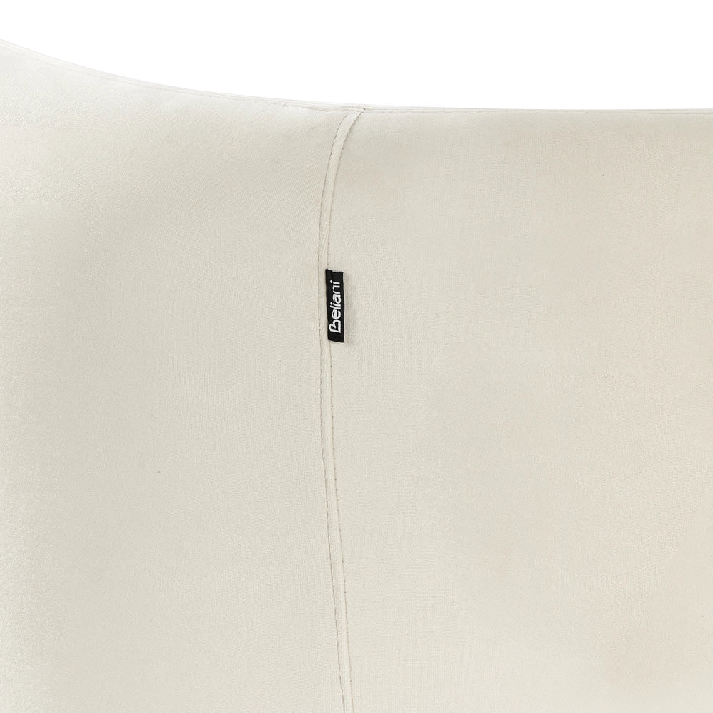 Divano Velluto Bianco 3 Posti Forma Curva Design Contemporaneo Mobili Soggiorno Moderni
