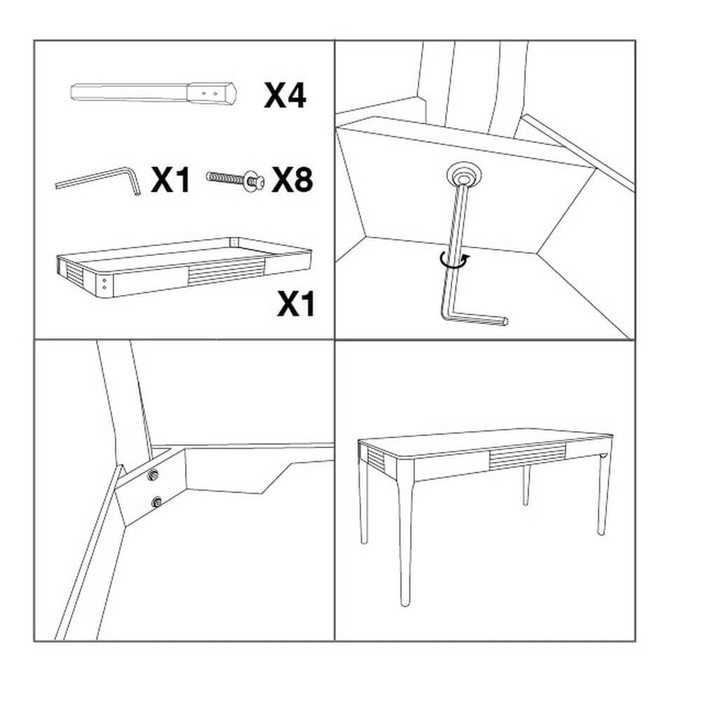 Tavolo da Pranzo cm 180X90X80 - MATERA