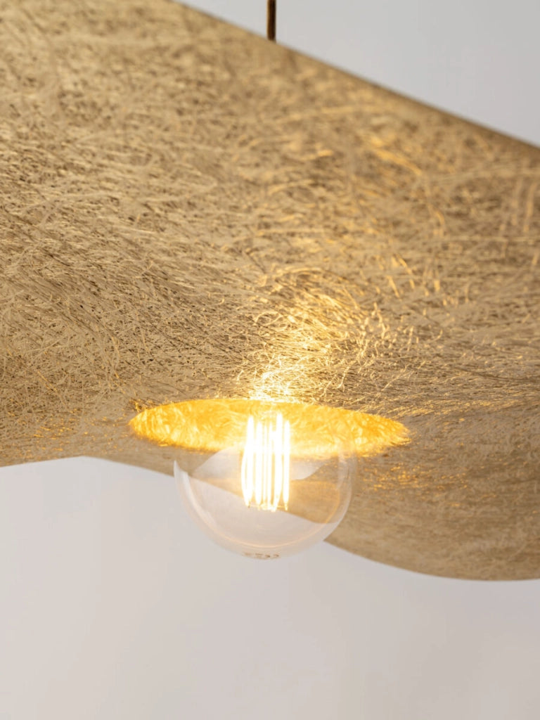 Lampada a sospensione Kapello nera oro Ø55 E27 Sigma