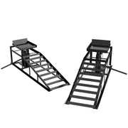 2 Rampe Idrauliche Auto, Portata 3T, Altezza 23-32.5cm, Nero