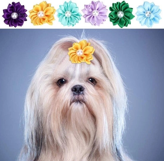 Accessori per animali - Elastici per capelli resistenti - 30 pezzi - Non tossici - Disponibili in diverse colori - Adatti per cani - Adatti per gatti - Accessori per cani
