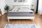 Pacchetto letto completo - Materasso 200x200cm + Box spring con doghe (kit) + 2 cuscini + Piumino - Actimemo Pur