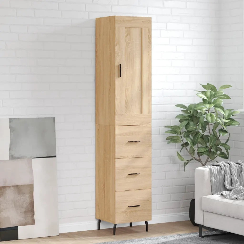 Credenza Rovere Sonoma 34,5x34x180 cm in Legno Multistrato 3200212