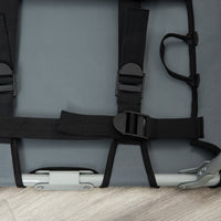 Brandina per Cani e Gatti Pieghevole 59x46x15 cm in Tessuto Grigio