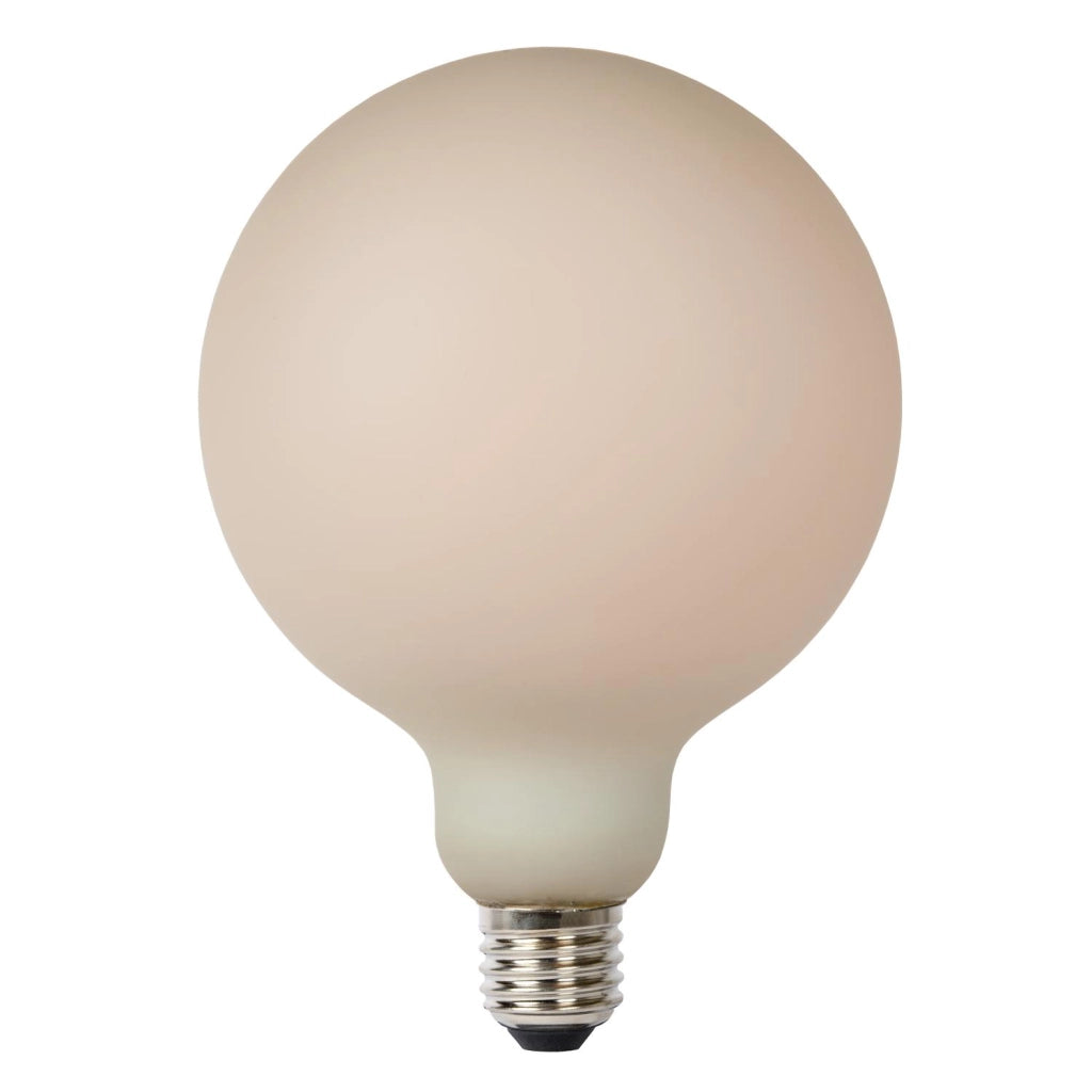 Lampadina LED opalina sfera E27 8W 2700K Lucide