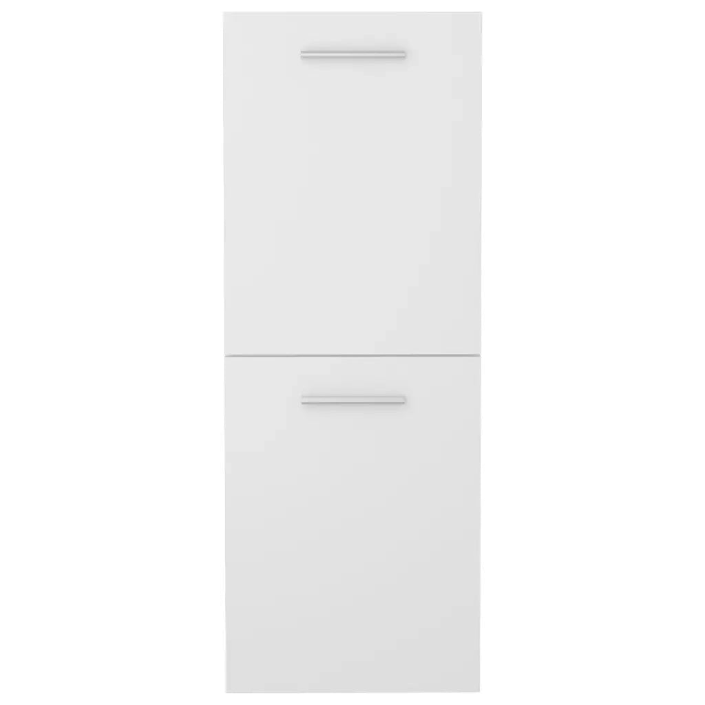 Armadio da Bagno Bianco 30x30x80 cm in Legno Multistrato
