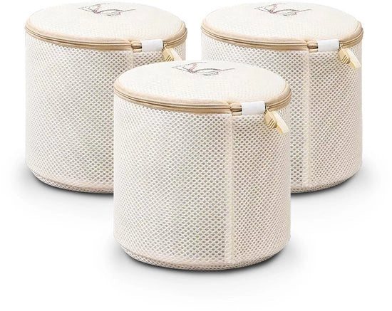 Set di salvataglie per mutande, 3 pezzi, con cerniera premium, per la lavatrice, salvataglie per mutande in tessuto duraturo, protegge la forma delle mutande, set di salvataglie per calze.