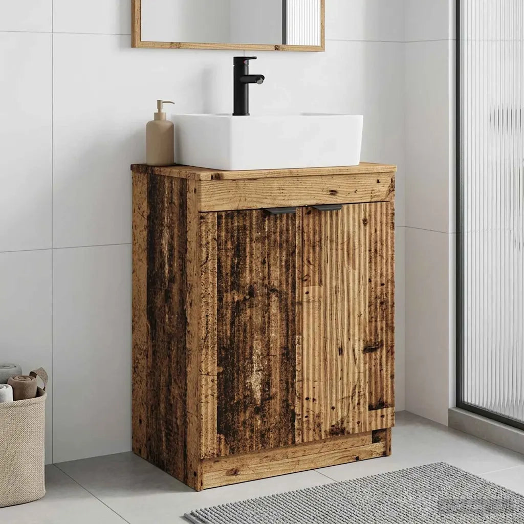 Mobile da bagno con lavabo Legno antico 54 x 35 x 83 cm 890166