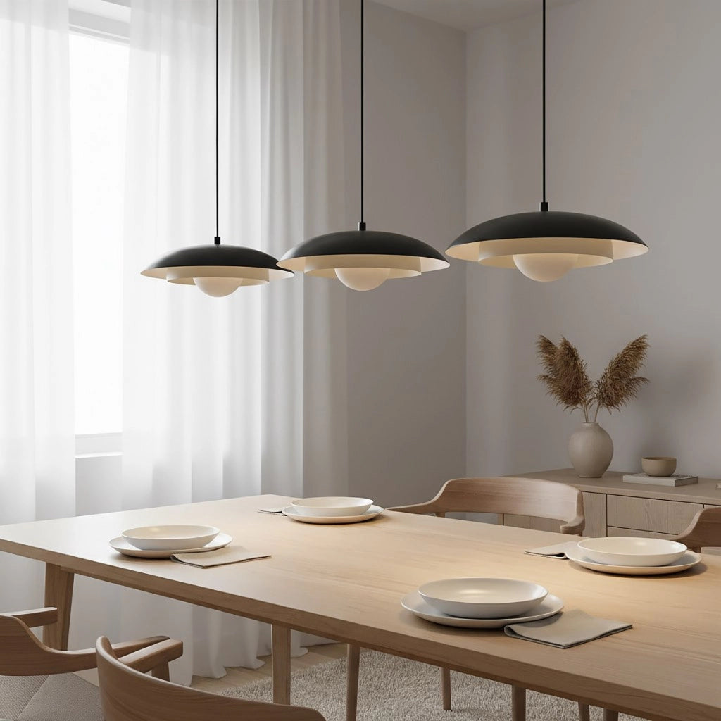 Lampada a sospensione SKIN con struttura in acciaio moka e nero