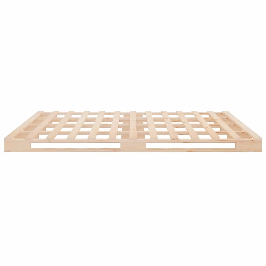 Letto a Pallet 135x190 cm Double Legno Massello di Pino