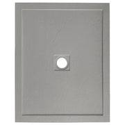 Piatto doccia cemento effetto pietra 80 x 100 cm spessore 4,8 cm antiscivolo *** colore- grigio, confezione 1