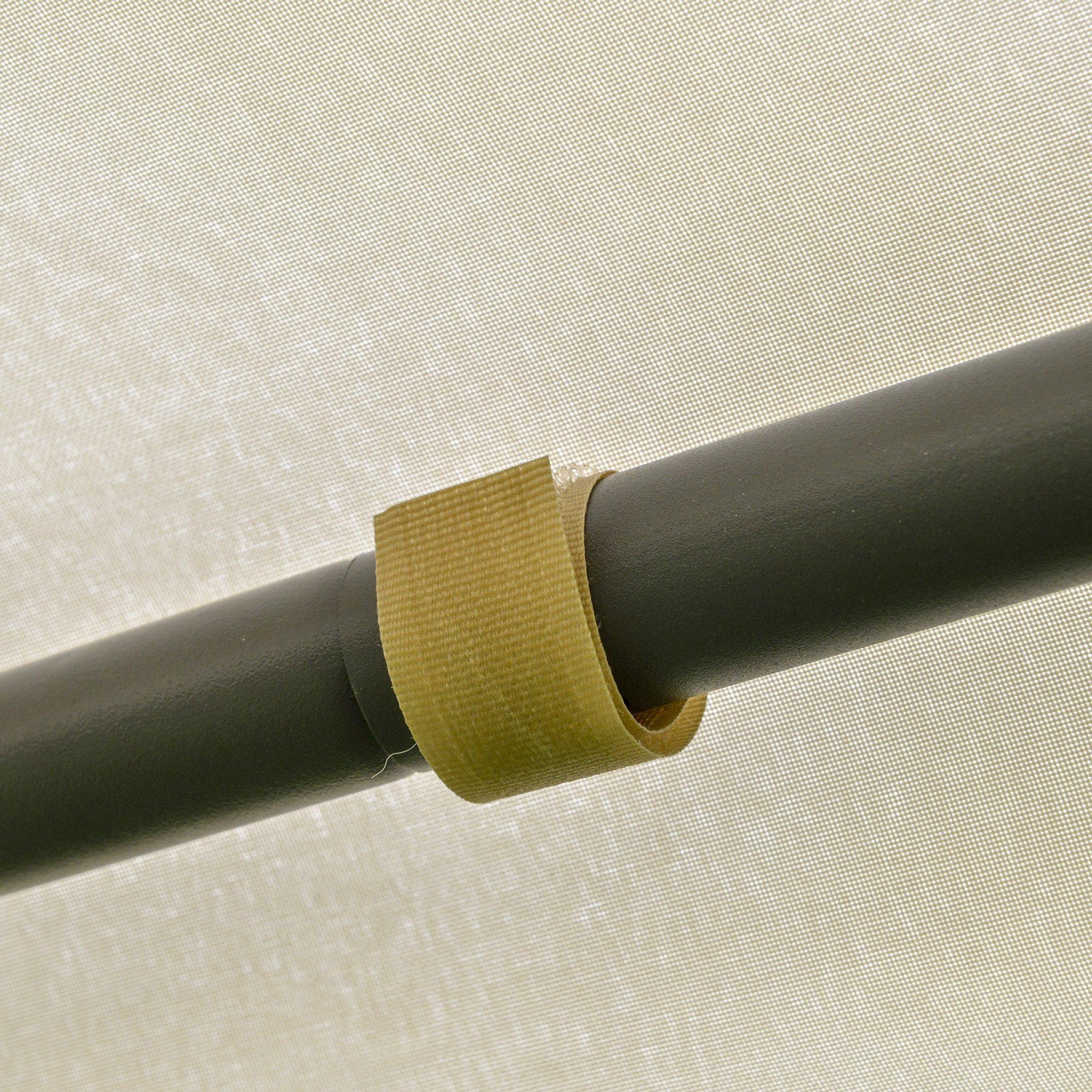 Gazebo da Giardino 3,5x3,5x2,7m in Metallo Doppio Tettuccio Beige