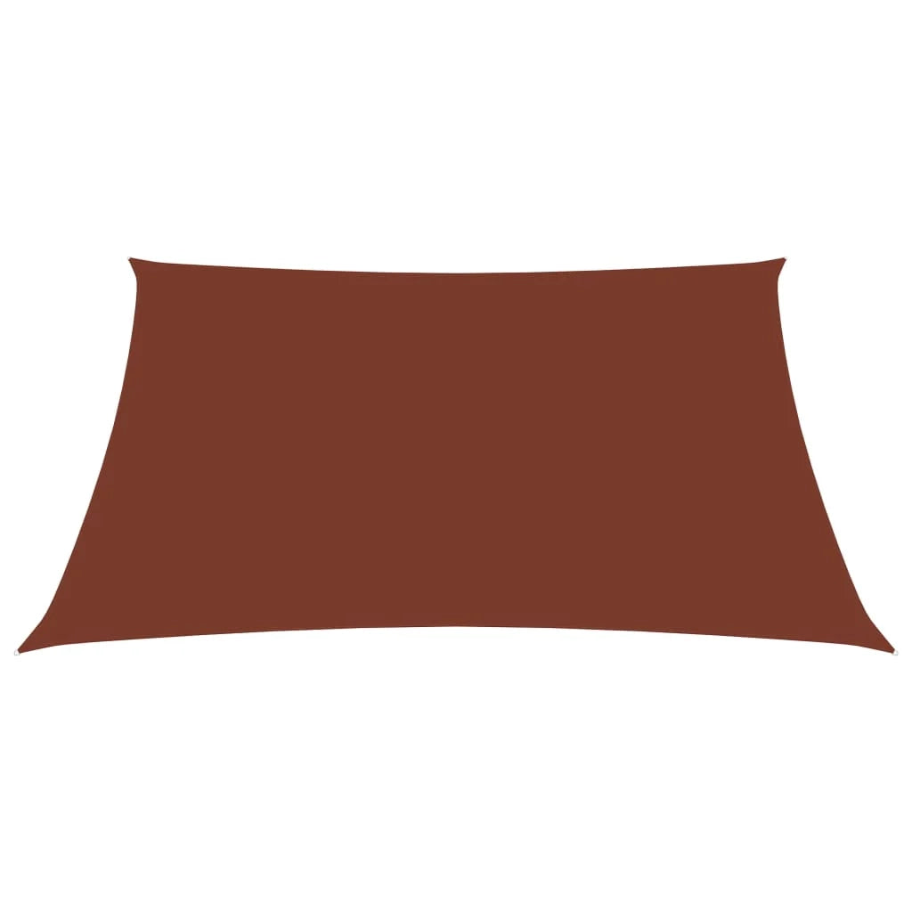 Vela ombreggiante/ombrellone rettangolare 3 x 4 m in tessuto Oxford color terracotta 02_0009667