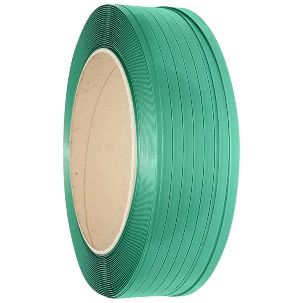 Nastro di legatura in poliestere PET, 19 mm di larghezza, 1 mm di spessore, colore verde, rotolo 1000 m Breckner Germany