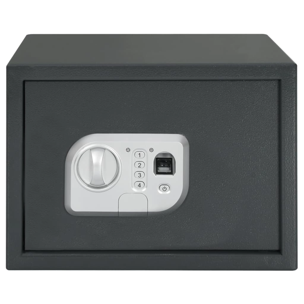 Cassaforte Elettronica Digitale con Blocco con Impronta 25x35x25 cm Acciaio