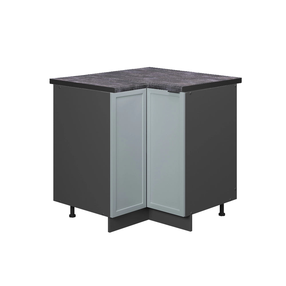 Mobile ad angolo cucina Fame-Line Blu-grigio chiaro/Antracite 80.5 cm, PL Antracite Vicco