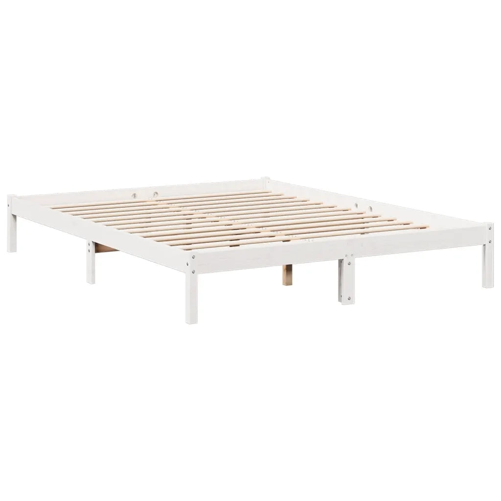 Letto Extra Lungo senza Materasso 160x220 cm in Legno di Pino
