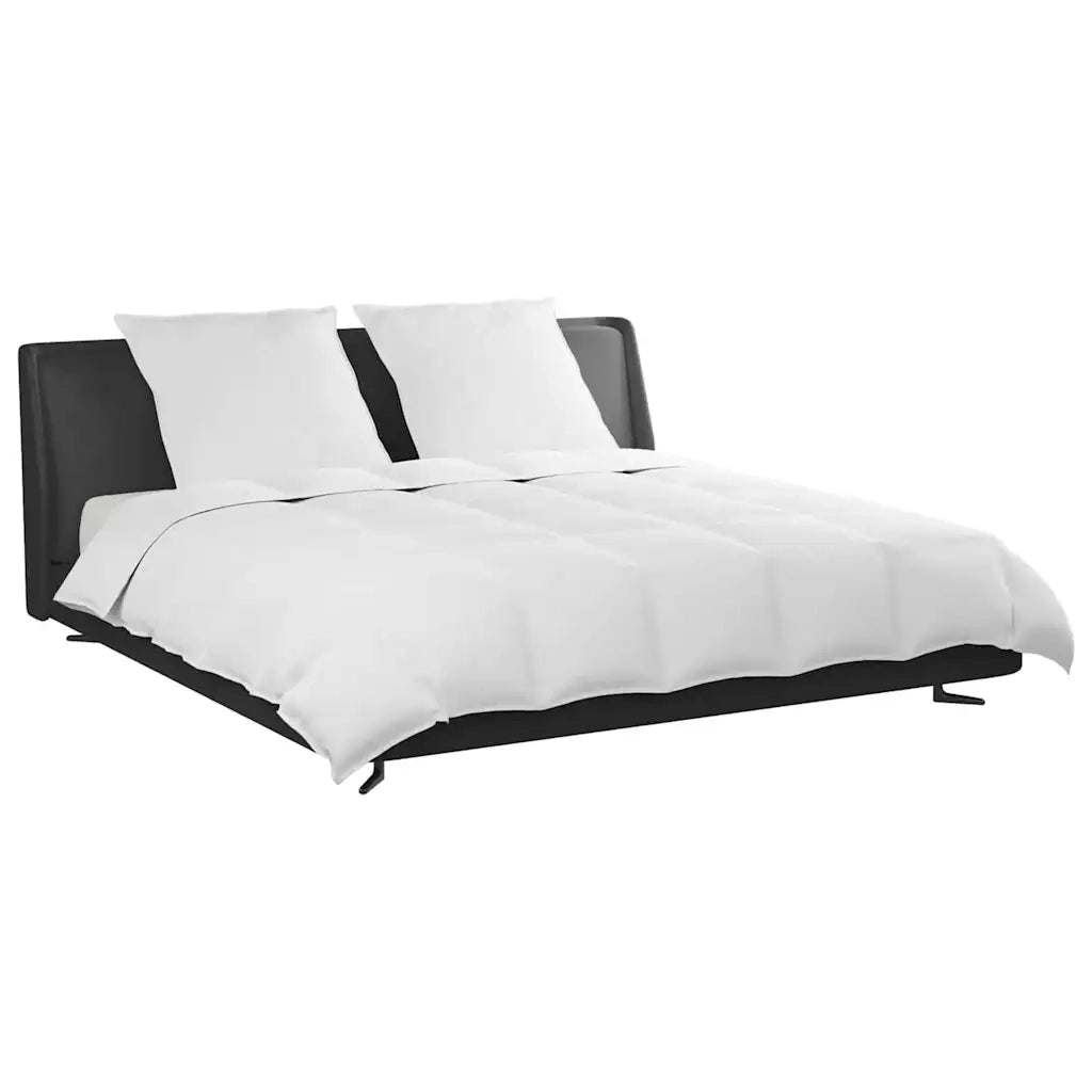 vidaXL Piumone con cuscino 3 pcs Bianco Piume