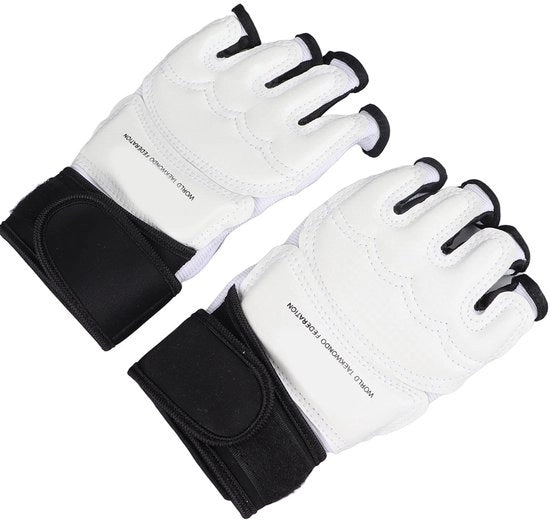 Manubri per allenamento MMA con dita semitrasparenti - Manubri per sparring - Manubri adattabili - Manubri comodi - Idonei per allenamento di pugilato - Manubri per combattimento