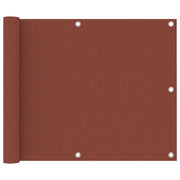 Paravento da Balcone Terracotta 75x300 cm Tessuto Oxford cod mxl 25104