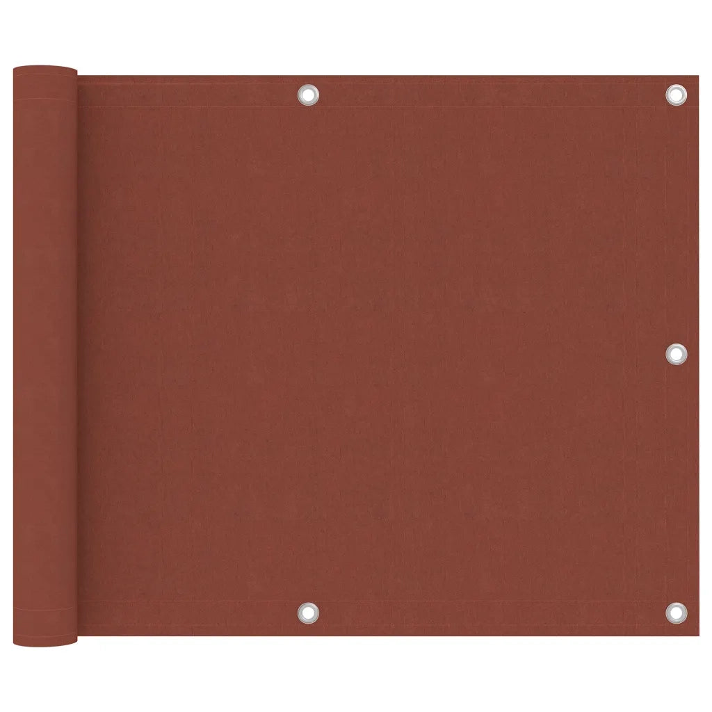Paravento da Balcone Terracotta 75x300 cm Tessuto Oxford cod mxl 25104
