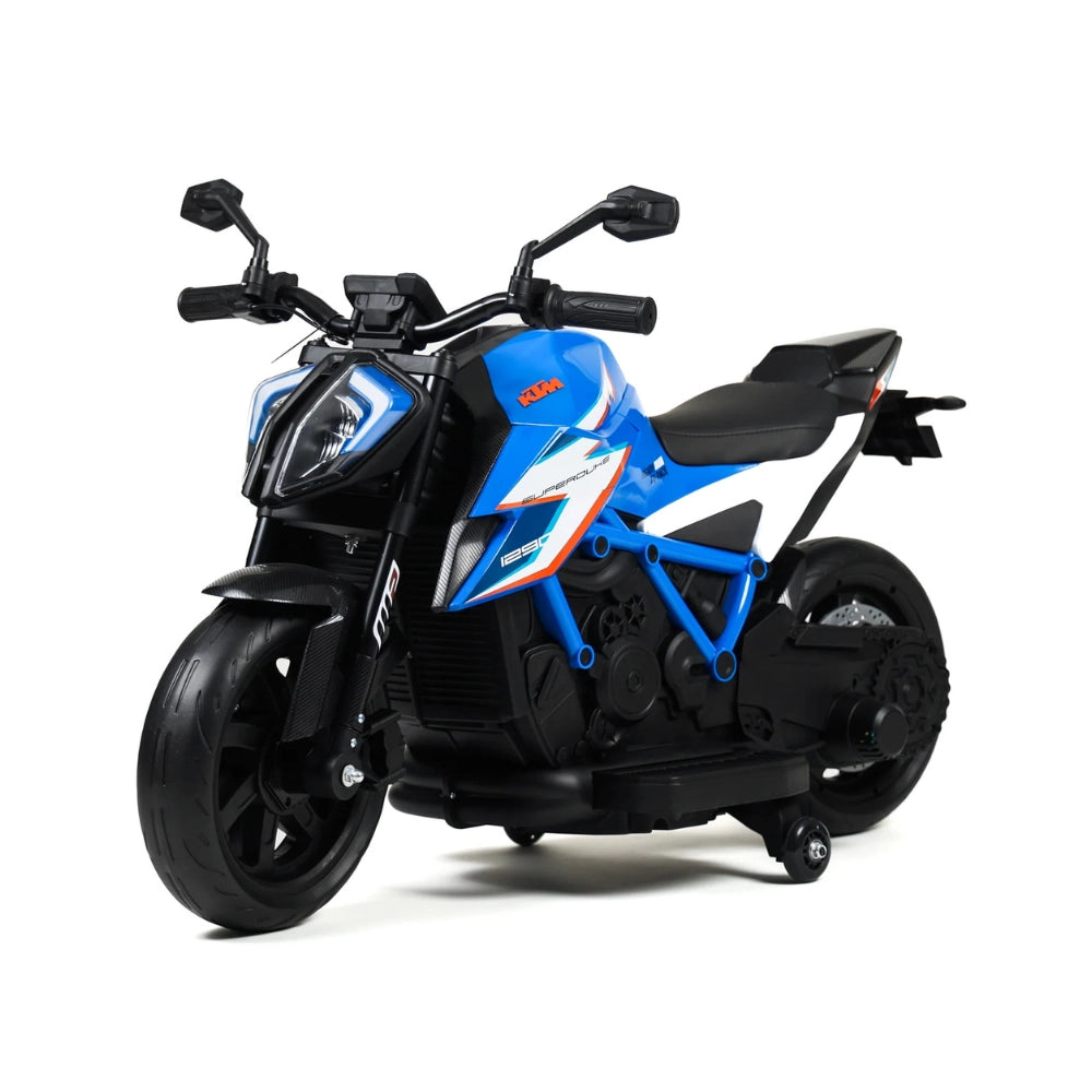 Moto KTM Super Duke 1290 12V per Bambini con Licenza Ufficiale-Blu
