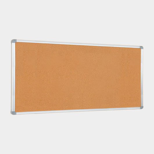 Lavagna con Fondo in Sughero 200x100 cm in Alluminio Silver