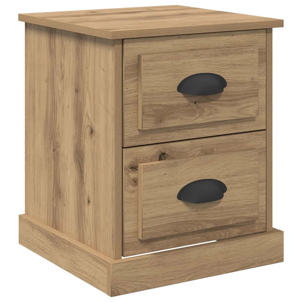Comodino | Armadio da Notte | Mobiletto da notte Rovere artigianale 39 x 39 x 47.5 cm