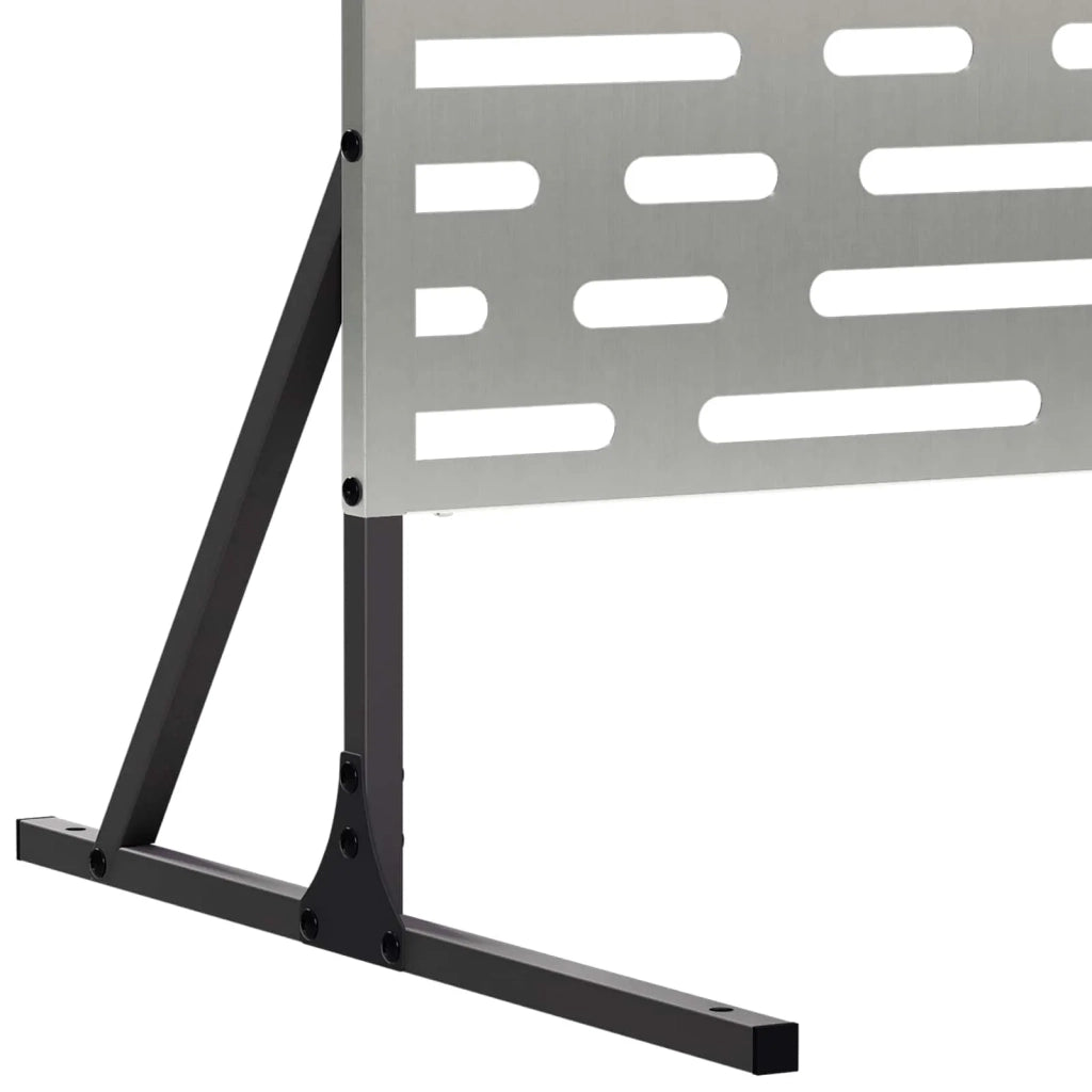 Schermo per Privacy 100 x 50 x 180 cm Acciaio zincato Argento 8013424