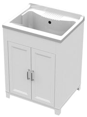 1pz kit lavatoio resina antiacido 60x50 cm bianco cod:ferx.7793