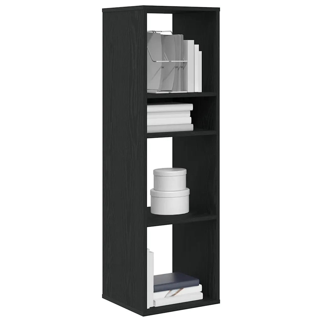 Libreria Nera 34x31x112 cm in Legno Multistrato 860284