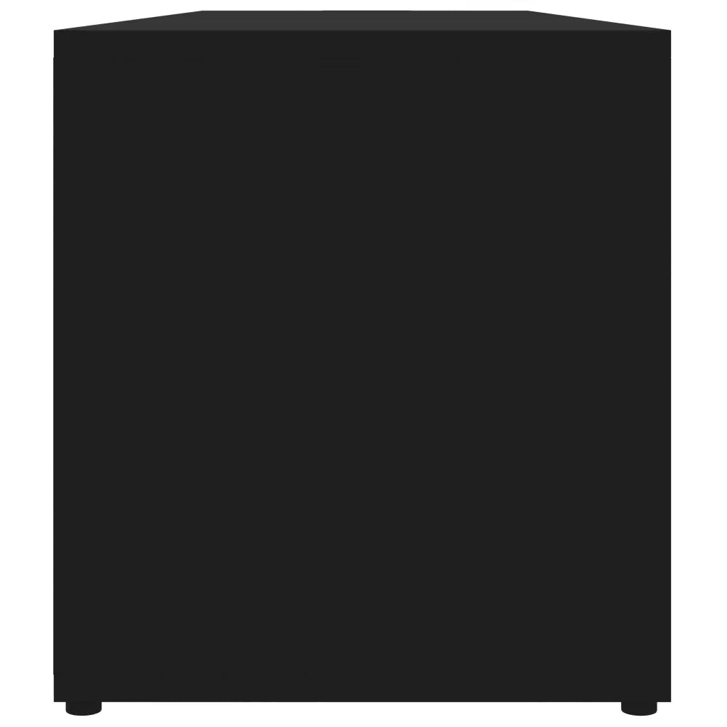 Mobile Porta TV Nero 120x34x37 cm in Truciolato