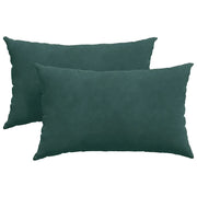 Cuscini da Divano 2 pz | Cuscini per sedie Verde scuro 50 x 30 cm Tessuto in Cords