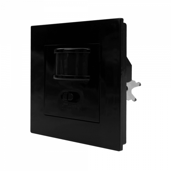 Sensore di movimento PIR nero IP20 da incasso Ecolight