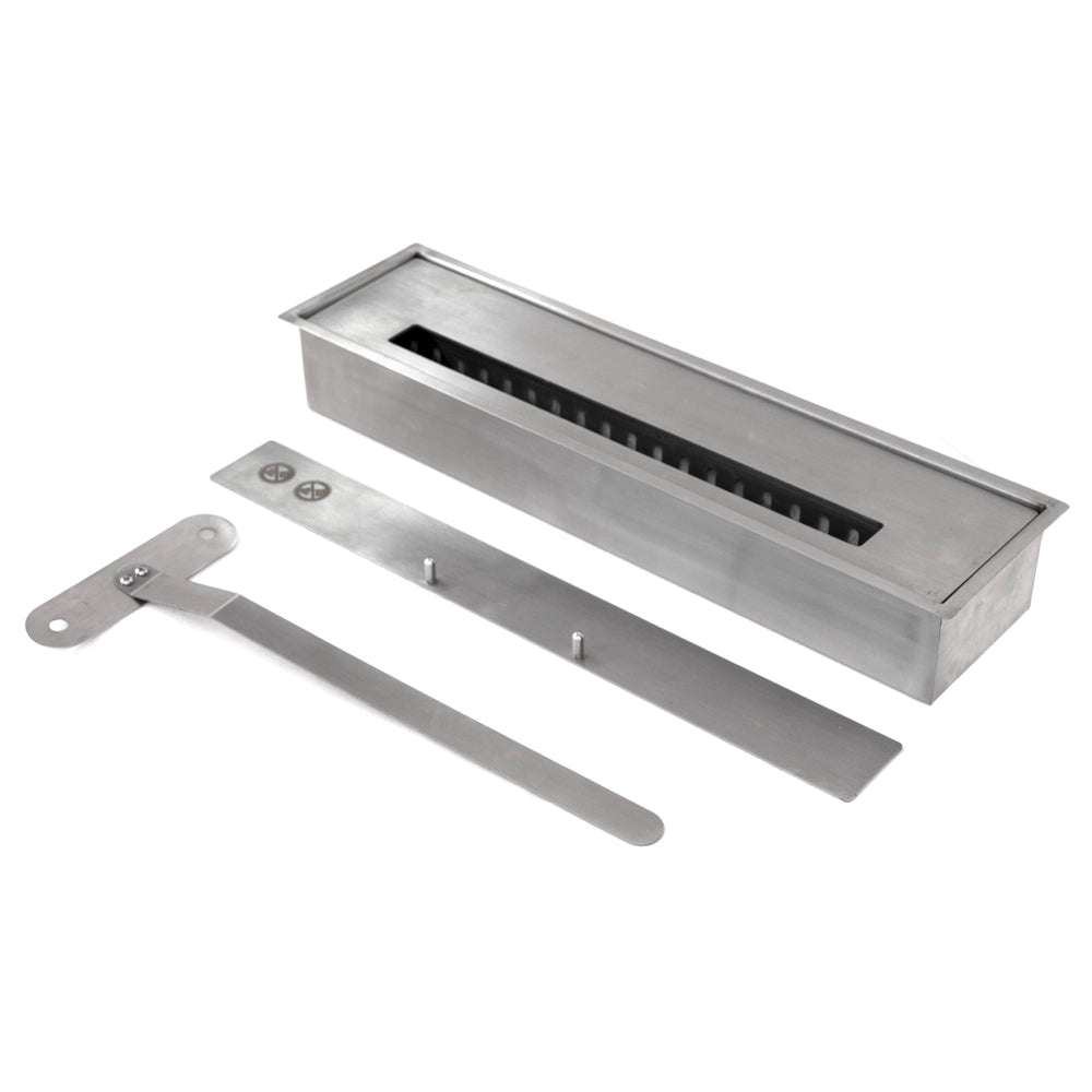 Camino a Bioetanolo da Pavimento 110x37x102 cm Cambridge Bianco