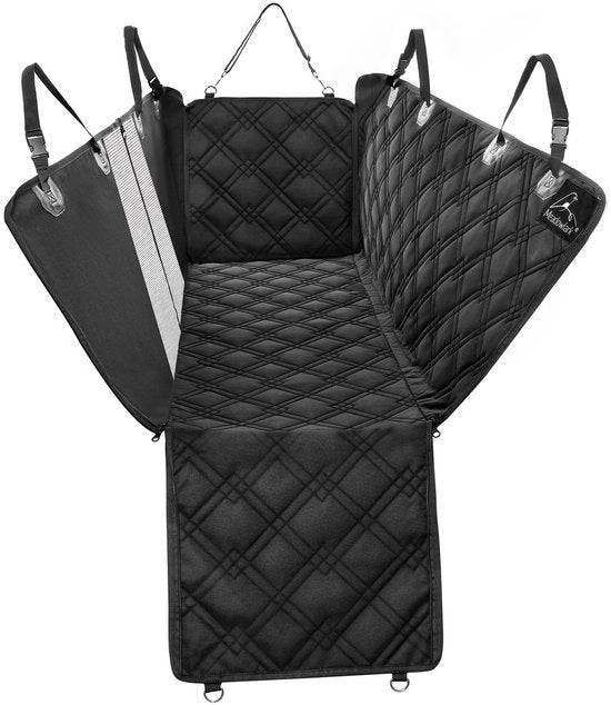 Cuscino per cane per sedile posteriore dell'auto - Impermeabile e copertura completa - Finestra posteriore a maglia - Protegge contro 

Modello: ML-001
Materiali: Poliestere e nylon
Dimensioni: 40x30x5 cm
Peso: 0,5 kg