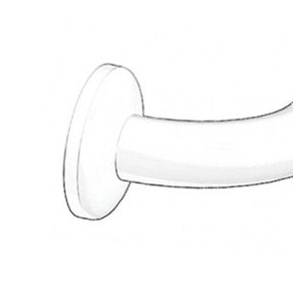 Curva terminale cm15 in acciaio rivestito in nylon bianco