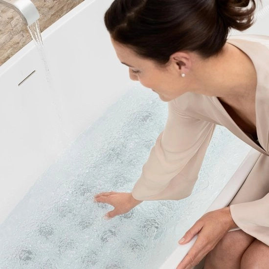 Bubbelbad a vapore con diffusore aroma, 3 livelli di intensità, funzione timer, adatto a ogni vasca, con telecomando, seconda generazione