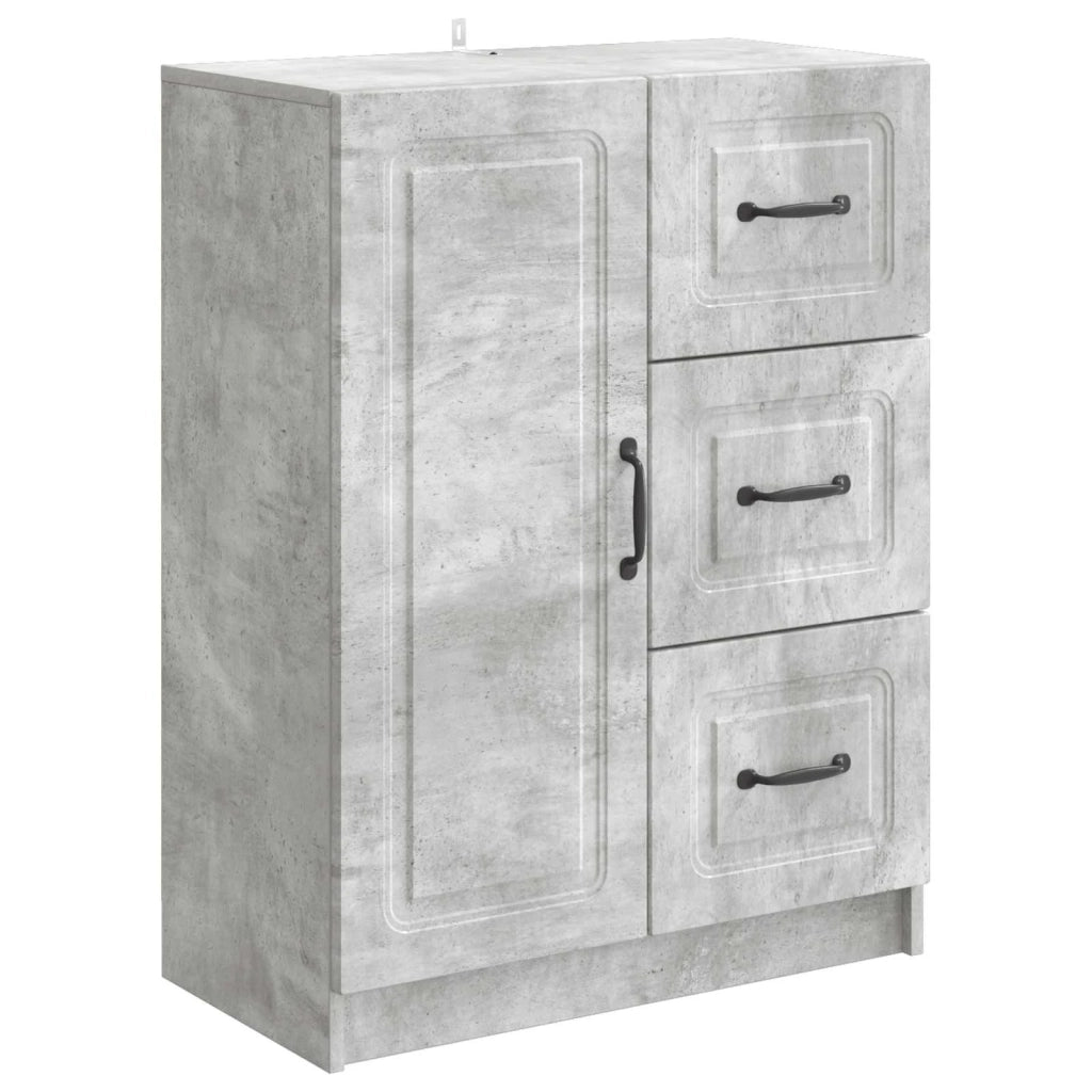 Credenza Grigio Cemento 66 x 34,5 x 87 cm Legno ingegnerizzato