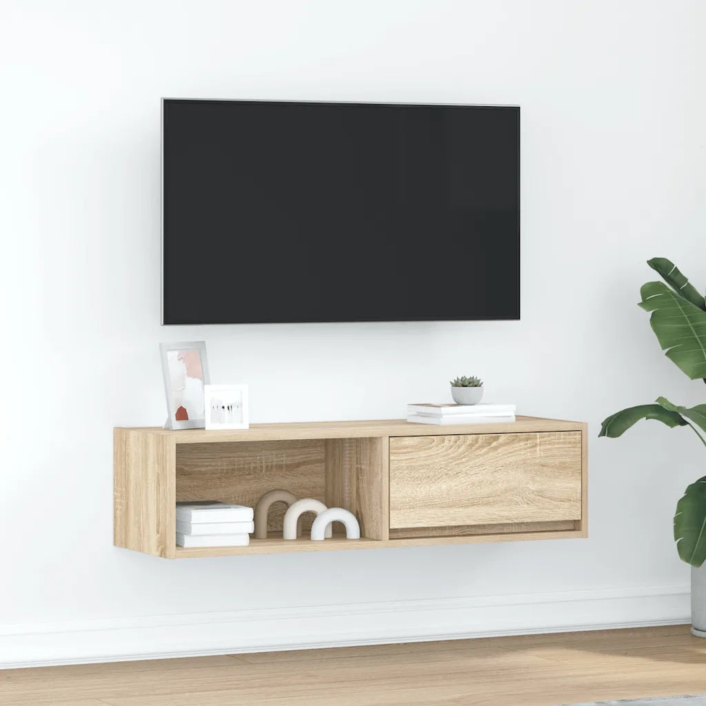 Mobile Porta TV Rovere Sonoma 100x31x25,5 cm Legno Multistrato 861476