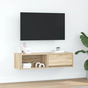 Mobile Porta TV Rovere Sonoma 100x31x25,5 cm Legno Multistrato 861476