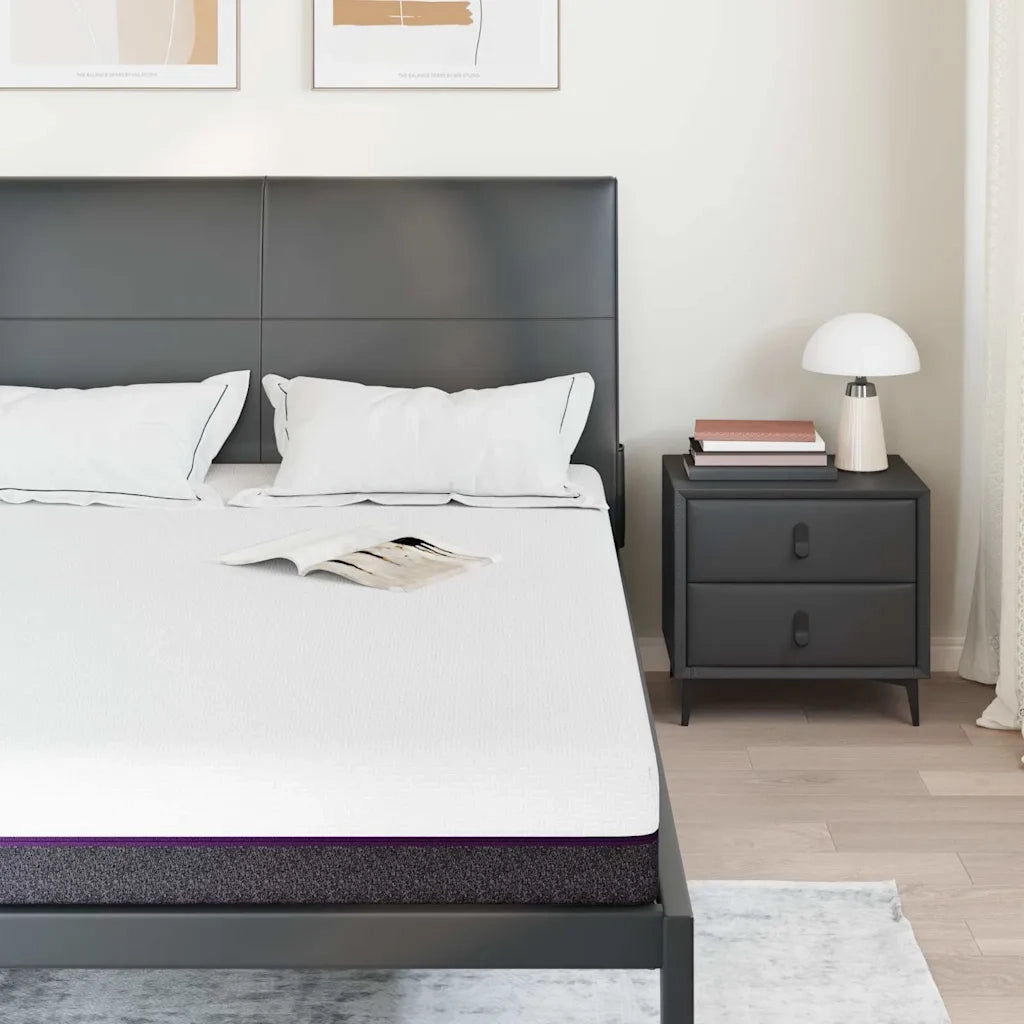 vidaXL Materasso Bianco e Grigio 140 x 200 cm Schiuma