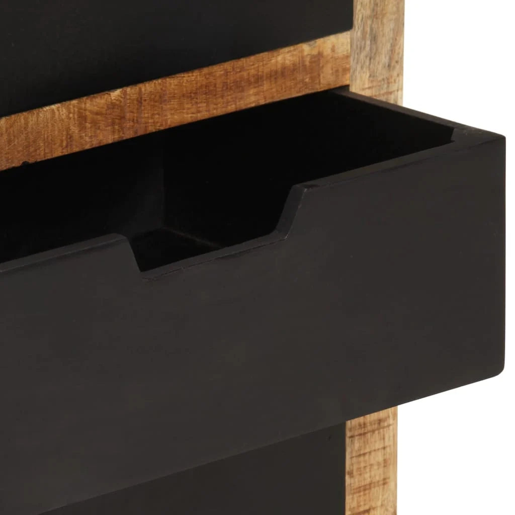 Credenza cassettiera armadio mobile contenitore organizer per cucina soggiorno salotto con 3 cassetti 55 x 35 x 60 cm legno massello di mango marrone 02_0029737
