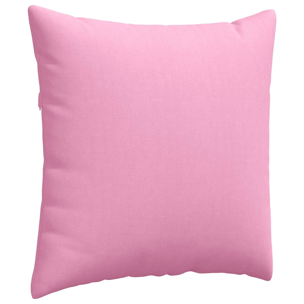 Cuscini da Divano 2 pz | Cuscini per sedie Rosa 60 x 60 cm Tessuto